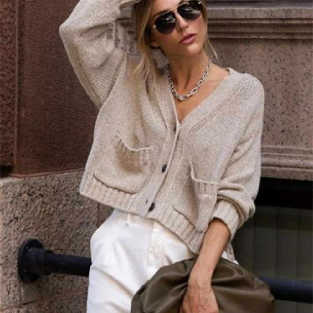 Brochu Walker - Asher Multi Cropped Chunky Knit Cardigan - Picture 5 of 5